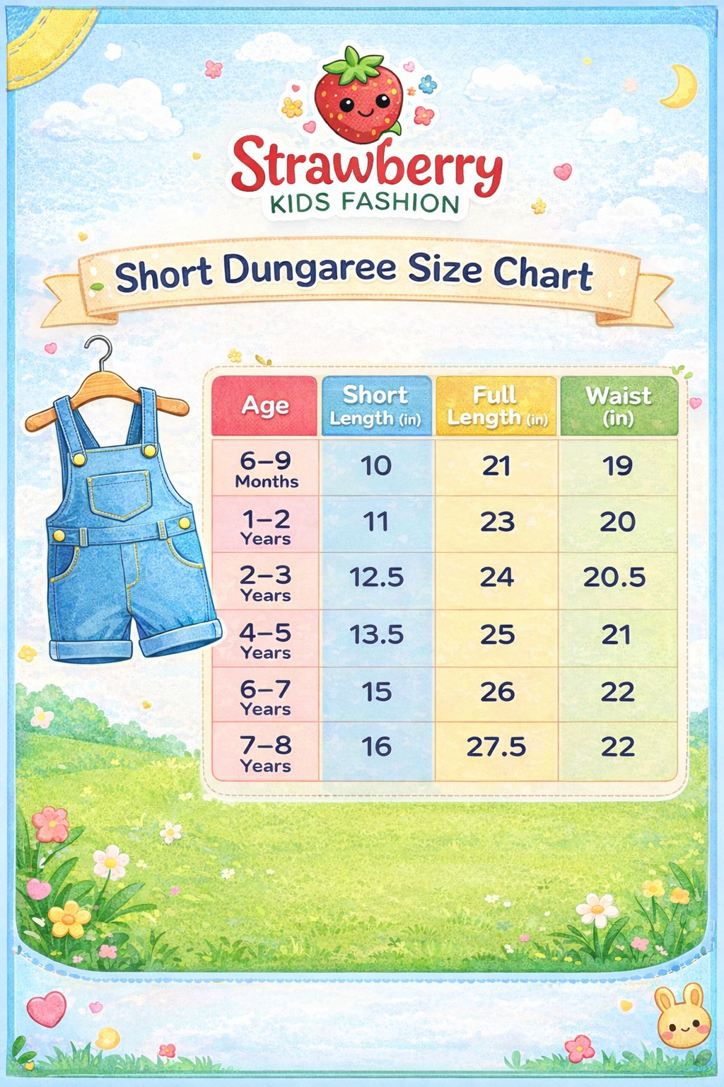 Brown Short Dungree