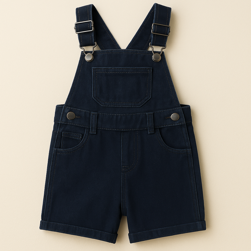 Short Dungaree - Dark Blue