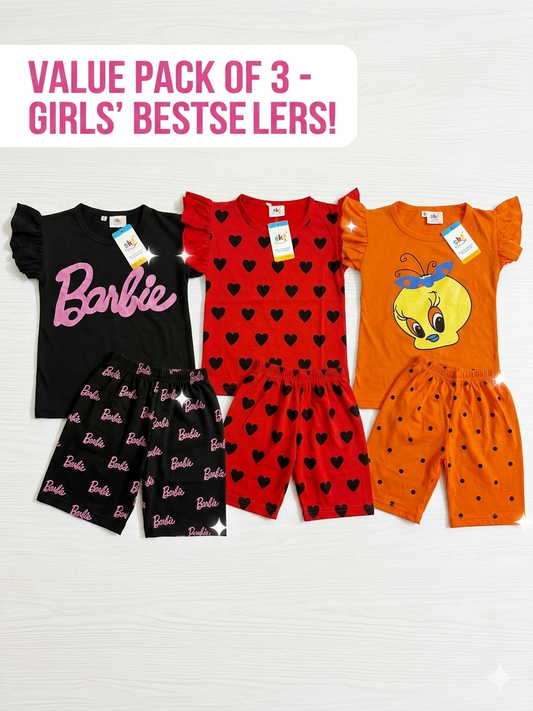 Pack of 3 Summer Suites For Girls