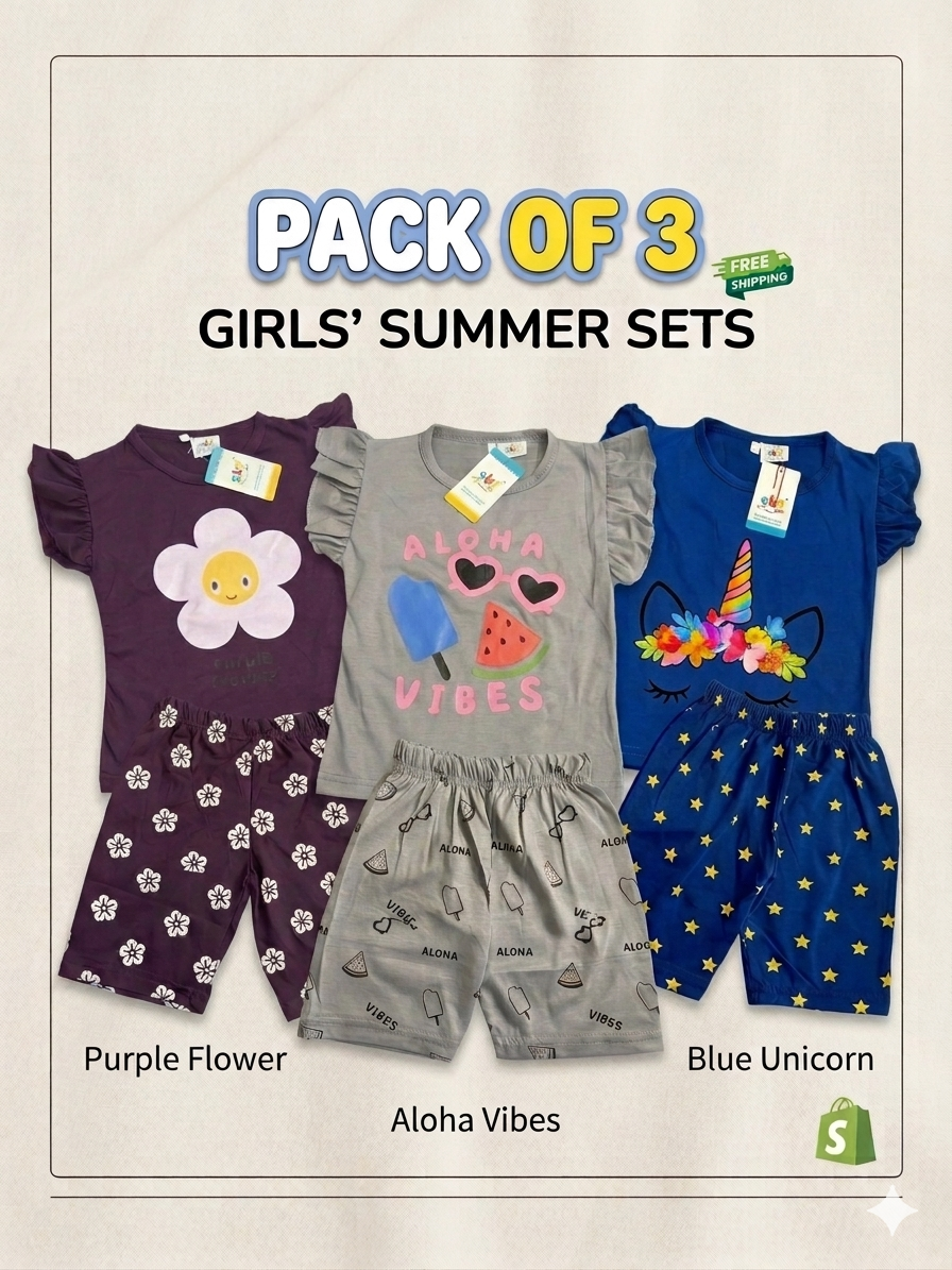 Pack of 3 Summer Suites For Girls