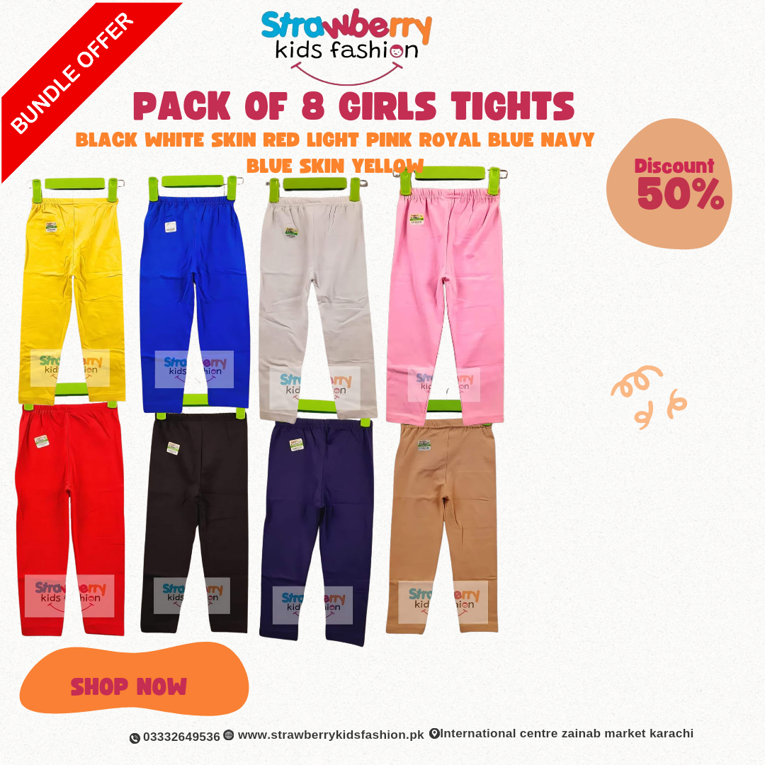 Pack Of 8 Lycra Summer Tights