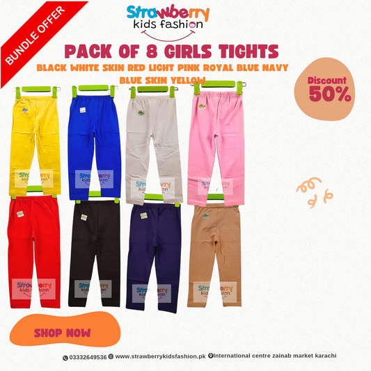 Pack Of 8 Lycra Summer Tights
