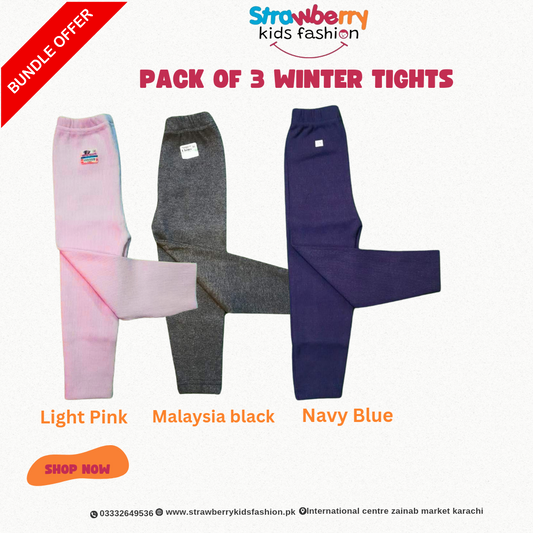 Package Set Of 3 Winter Tights