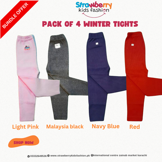 Package Set Of 4 Winter Tights