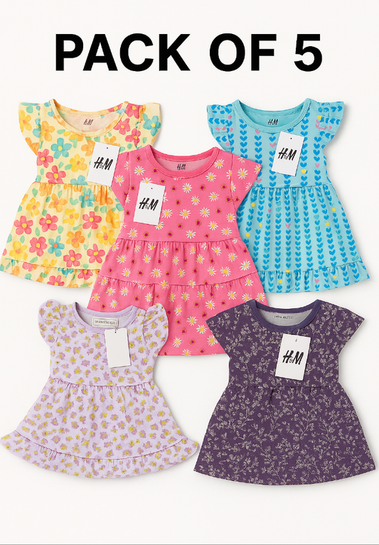 Pack of 5  jersey frock