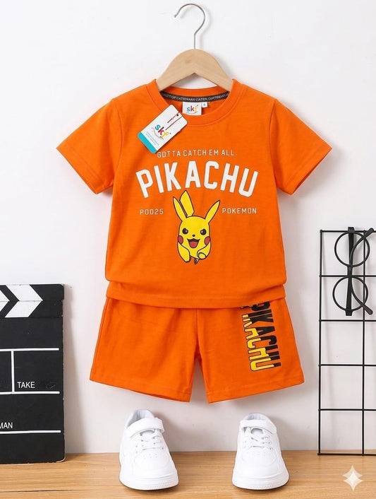 Pikachu Kids Shirt Shorts