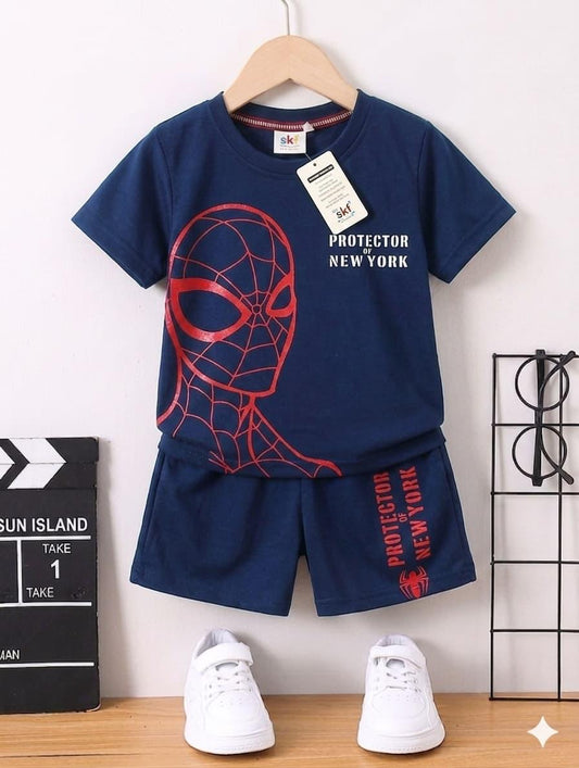 Spiderman Kids Shirt Shorts