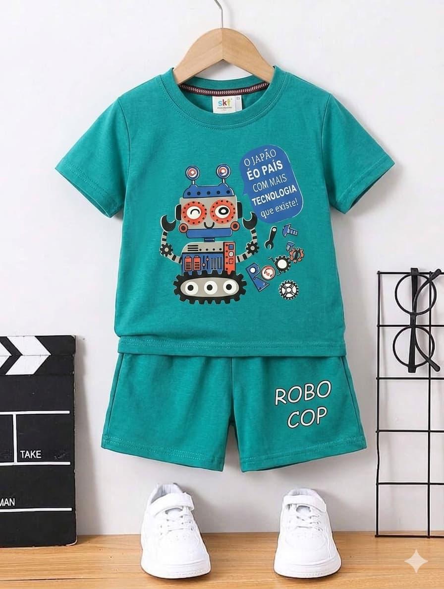 Robo Cop Kids Shirt Shorts