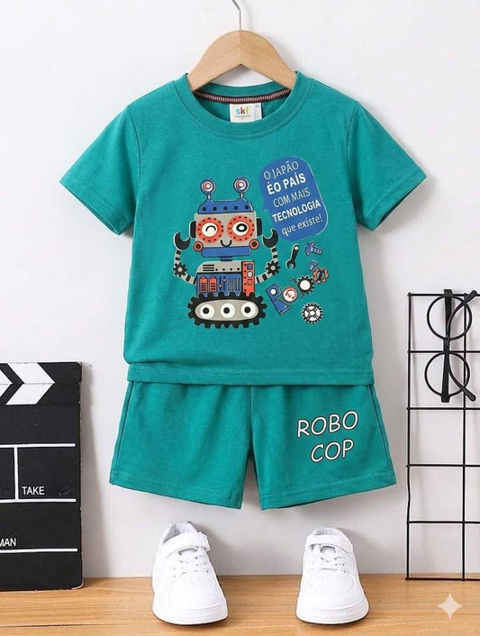 Robo Cop Kids Shirt Shorts