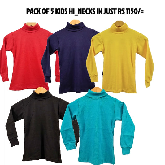 PACK OF 5 COLORFUL HINECKS FOR KIDS - Strawberry Kids Fashion