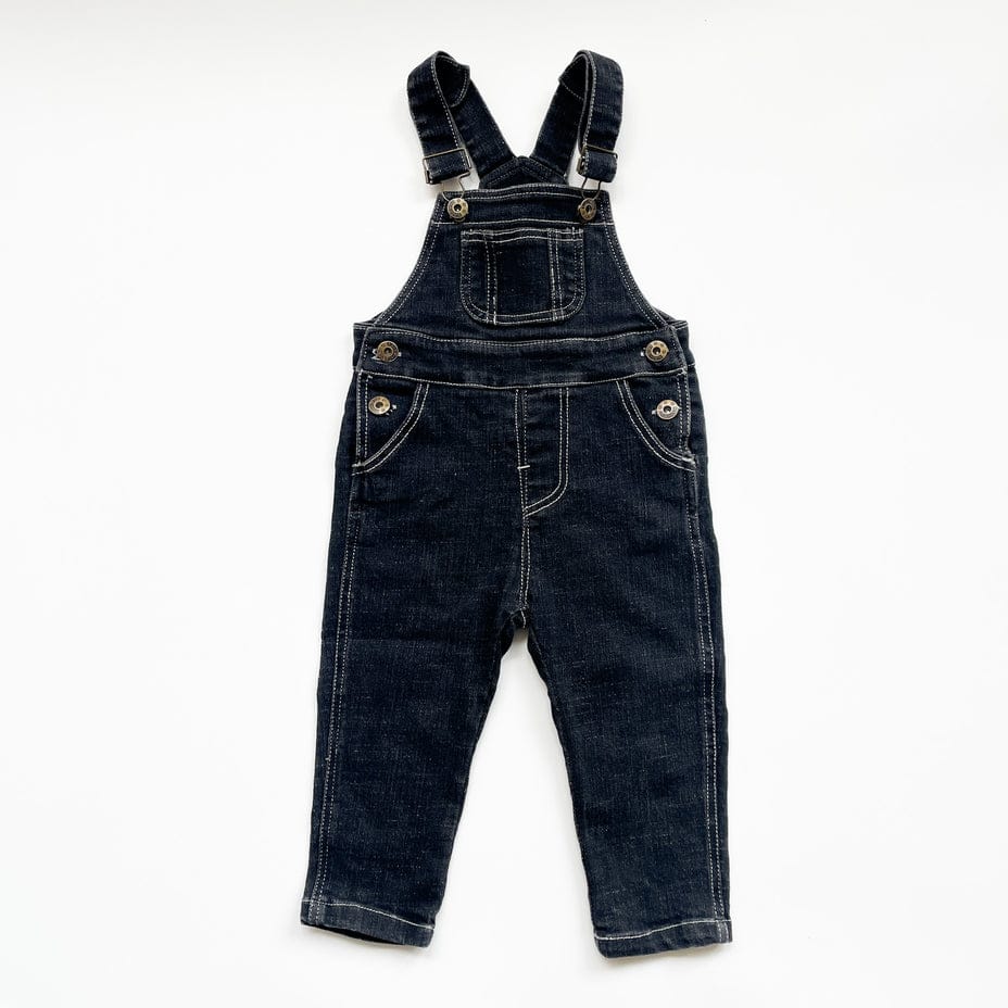 Kids Denim Dungaree - Black