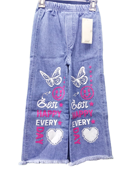 New Girls Printed loose mom Jeans