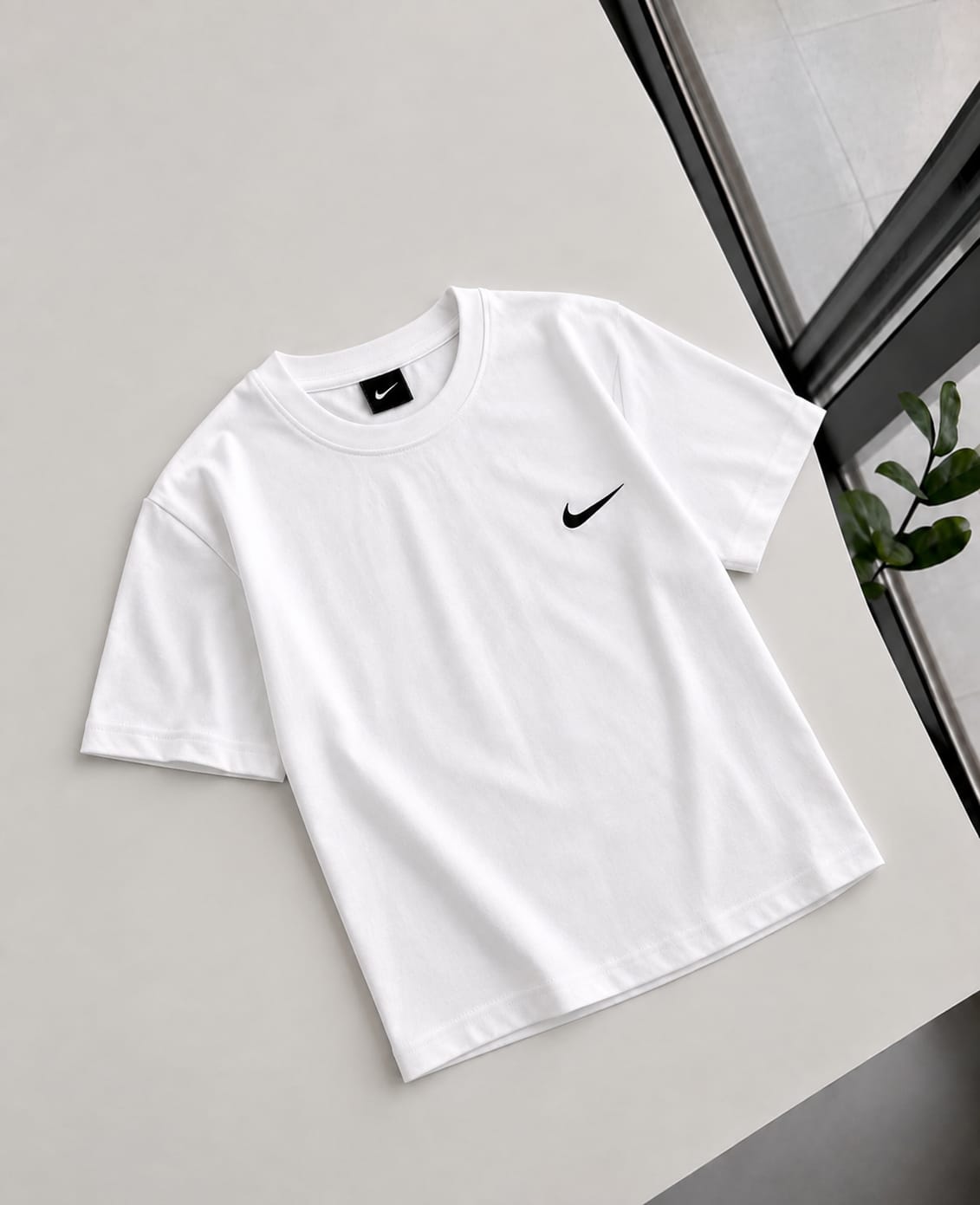 100% cotton jersey Tshirt - white