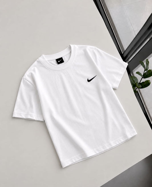 100% cotton jersey Tshirt - white