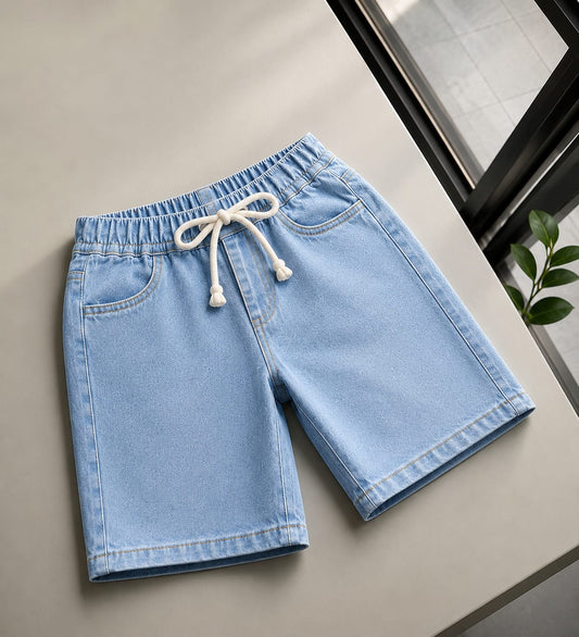 Kids jeans short -  ice blue
