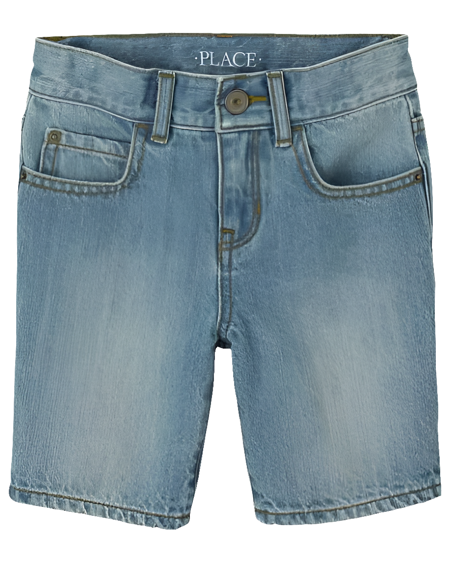 Kids jeans short - light-blue