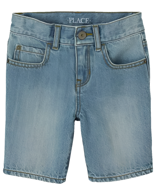 Kids jeans short - light-blue