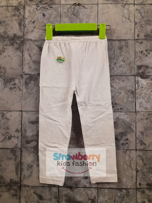 White Color Lycra Cotton Tights - Strawberry Kids Fashion
