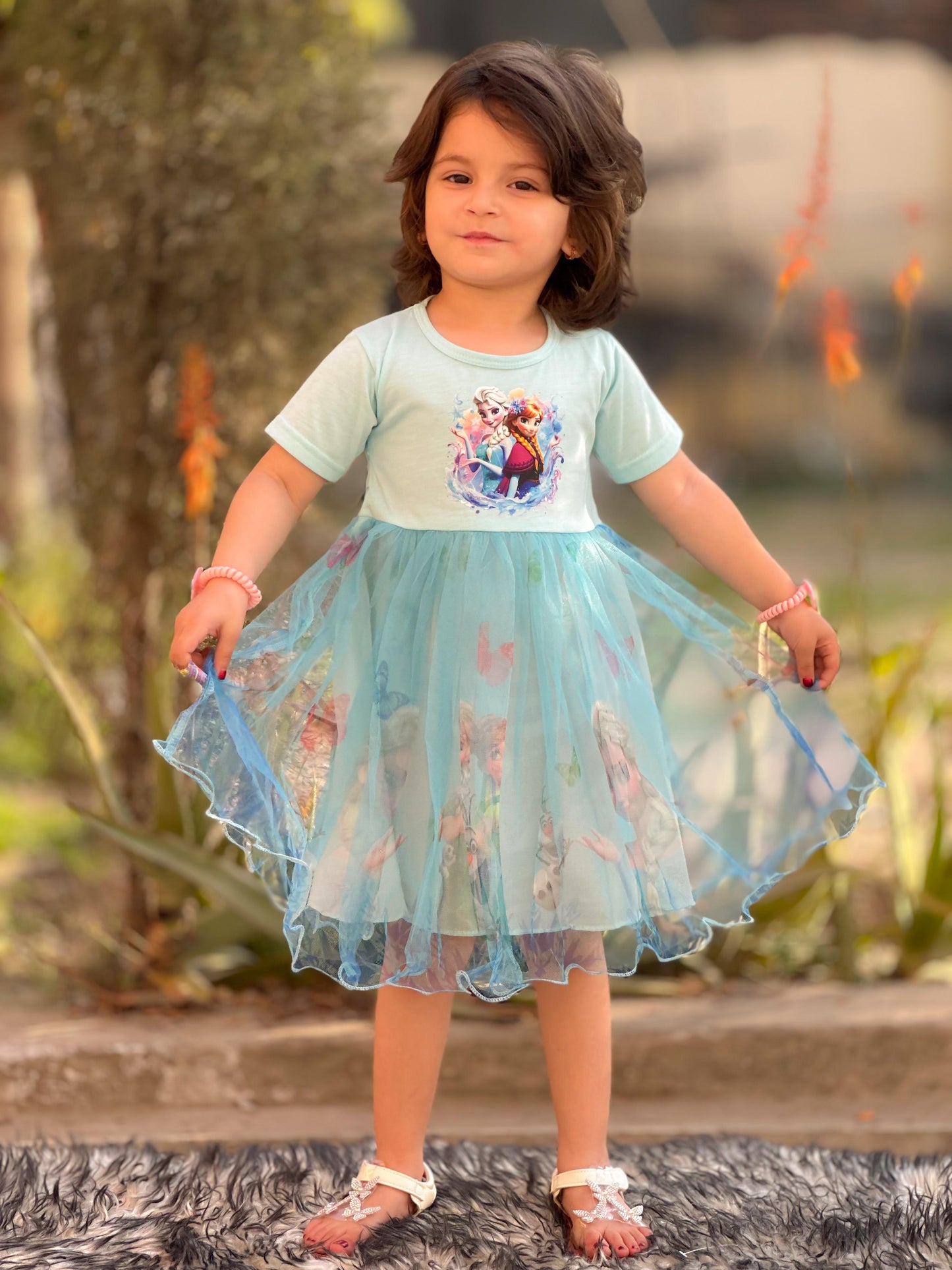 Frozen Princess Baby Girl Frock – Elsa Inspired Party Wear Dress