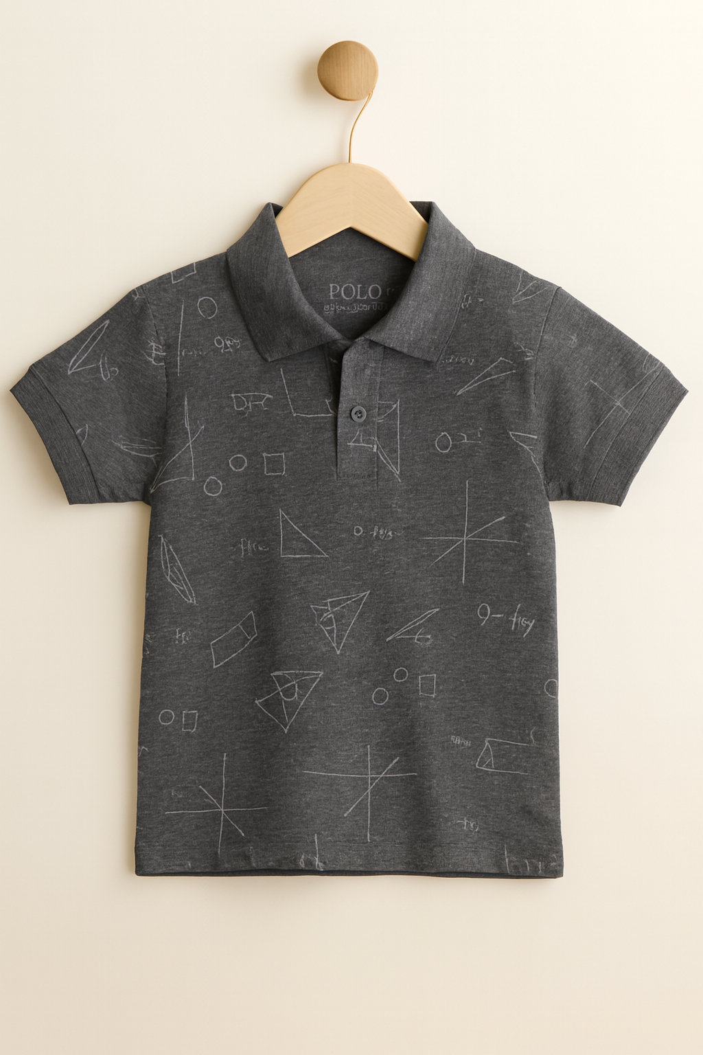 Gray polo shirt