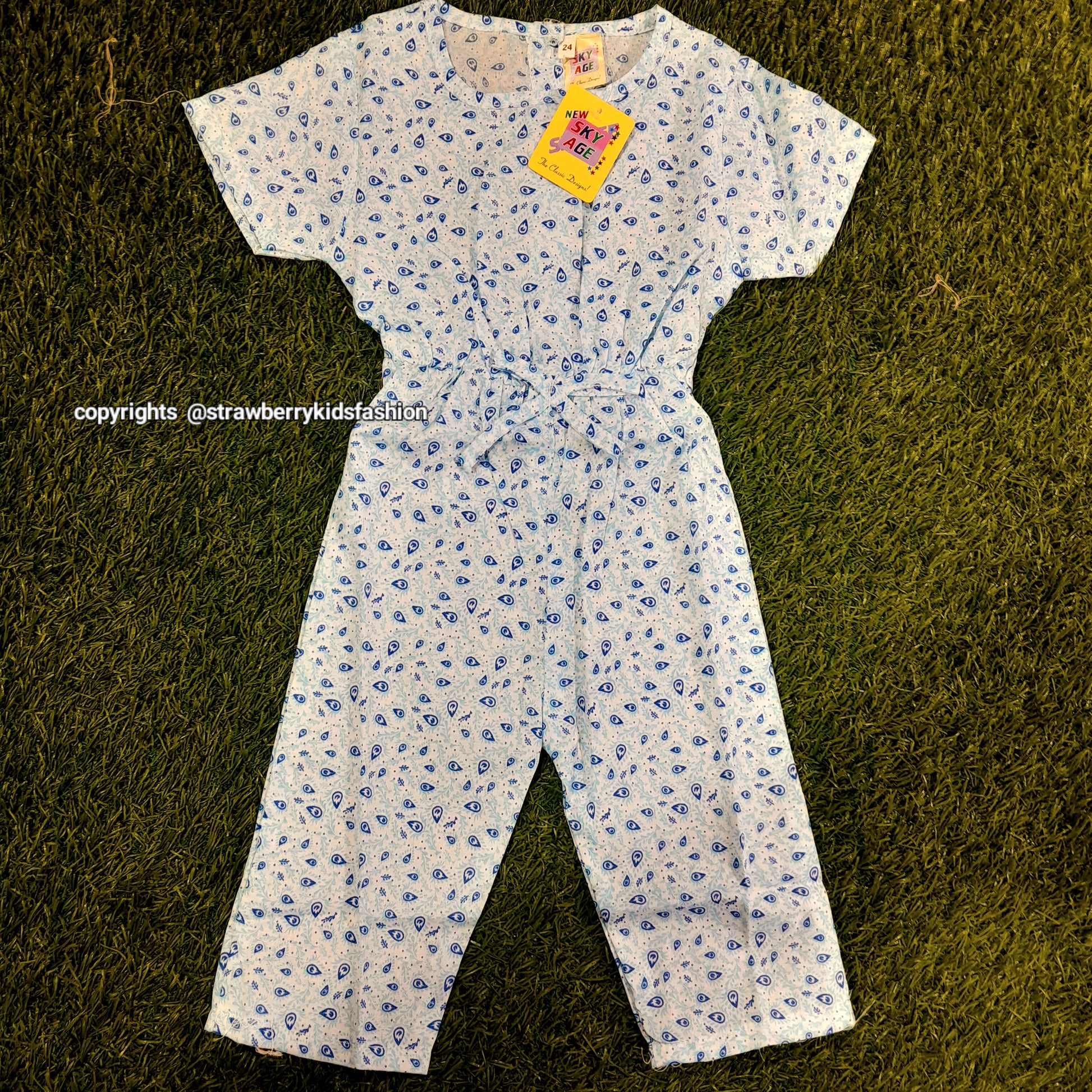 Girls JumpSuit _002 - Strawberry Kids Fashion