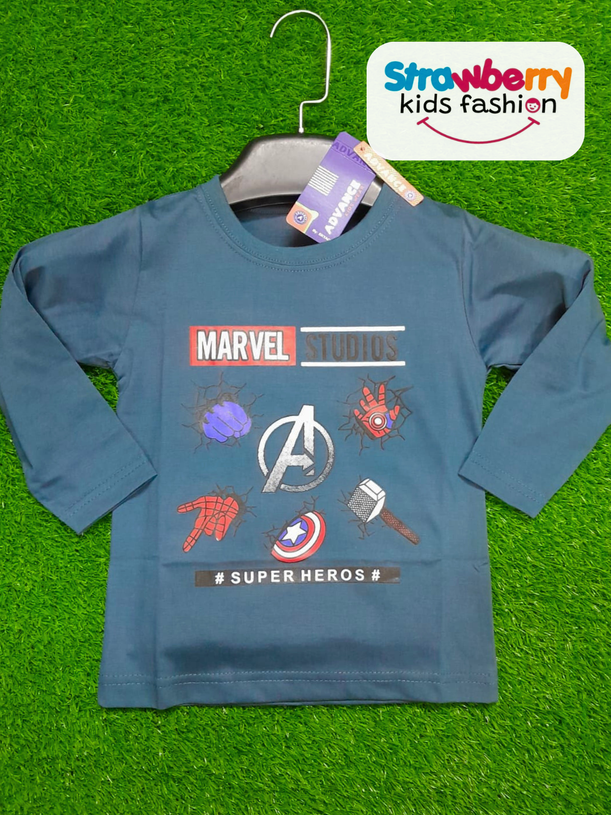 MARVEL STUDIOS BOYS T-SHIRT - DARK GREY COLOR - Strawberry Kids Fashion