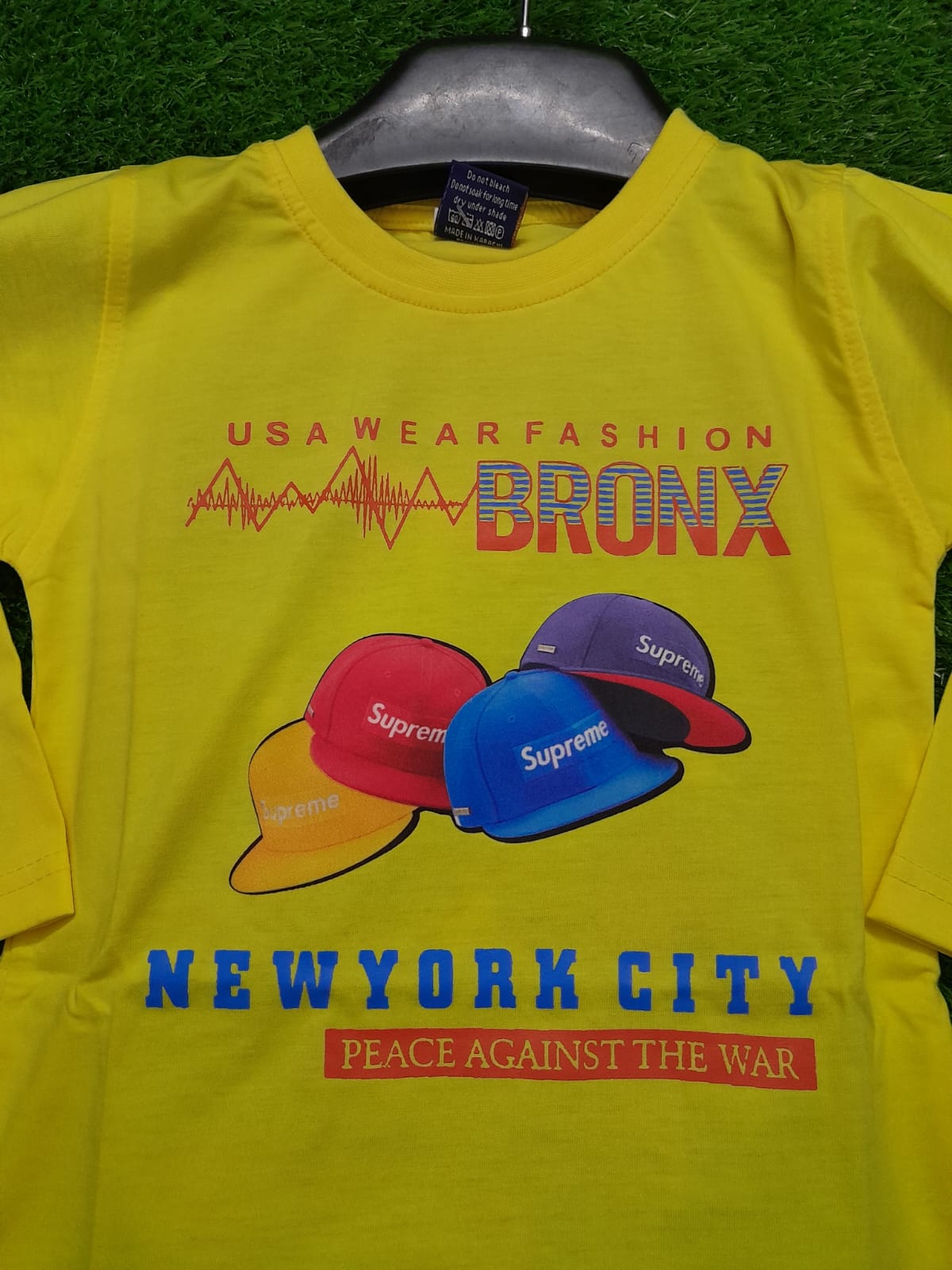 NEW YORK CITY BOYS T-SHIRT - YELLOW COLOR - Strawberry Kids Fashion