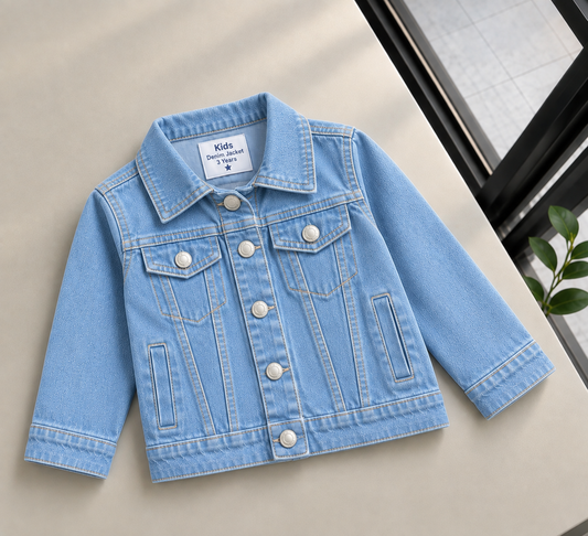 Denim Jacket  Ice Blue (1 to 8 years)