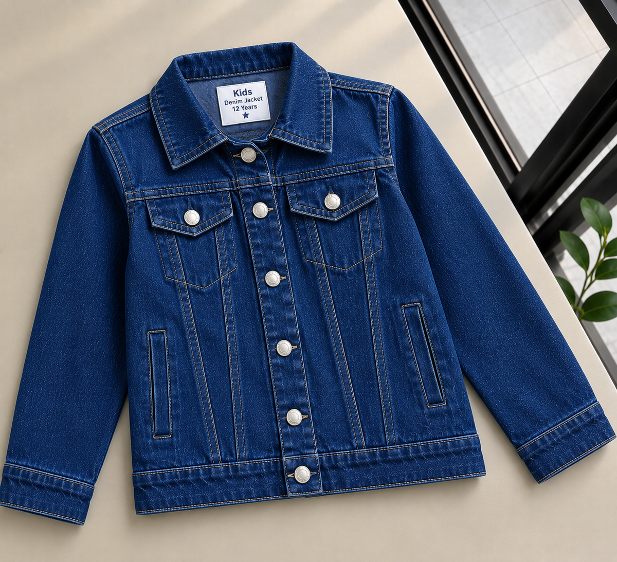 Denim navi blue Jacket  (9 to 14 years)
