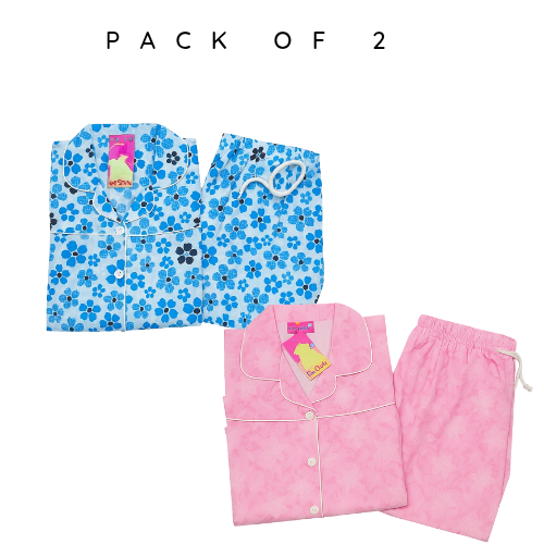 Pack Of 2 Girls Nightsuites ( 6 - 15 ) Years