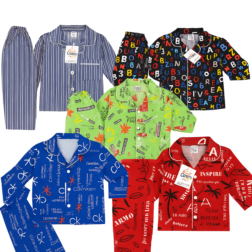 Pack Of 5 Boys Nightsuites ( 1_5) Years ( Clearance sale random prints)