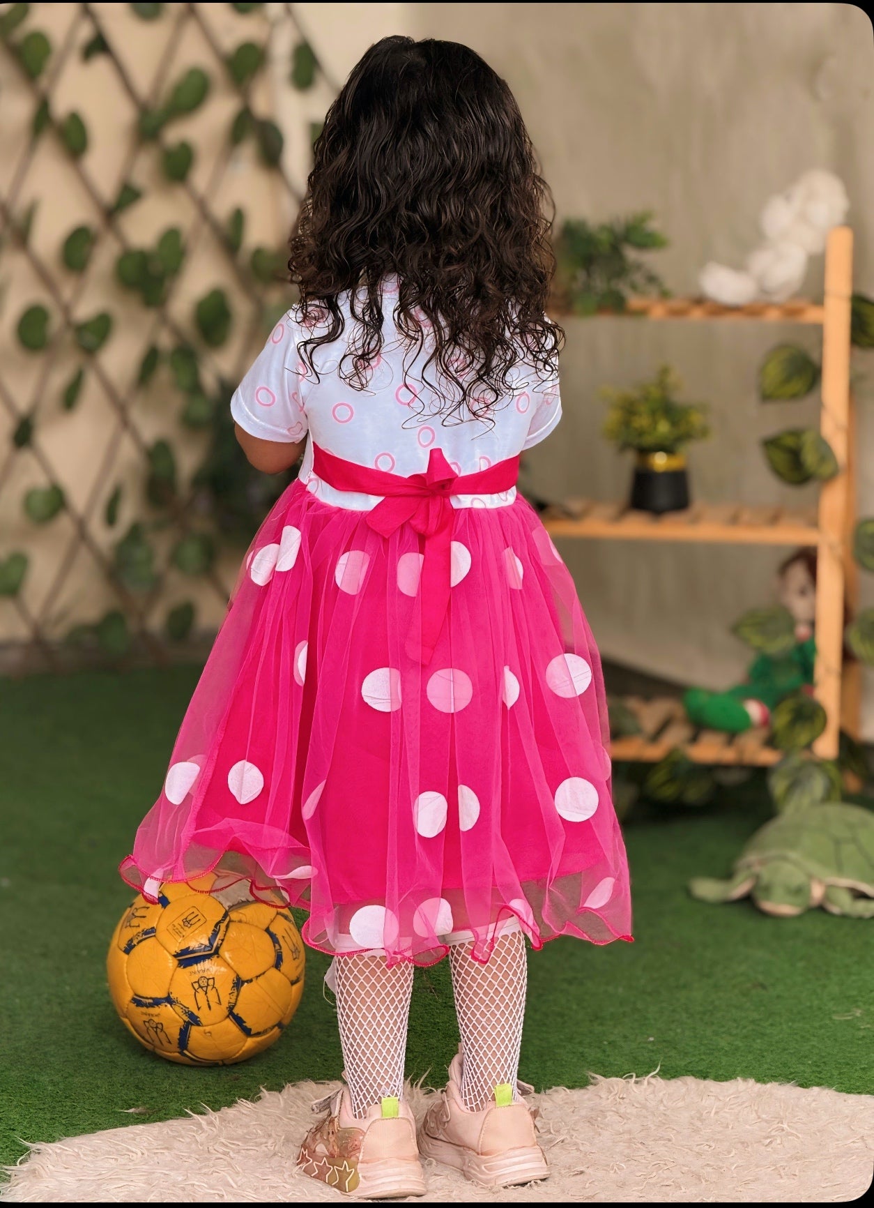 Pink Polka Barbie Frock (New Arrival)