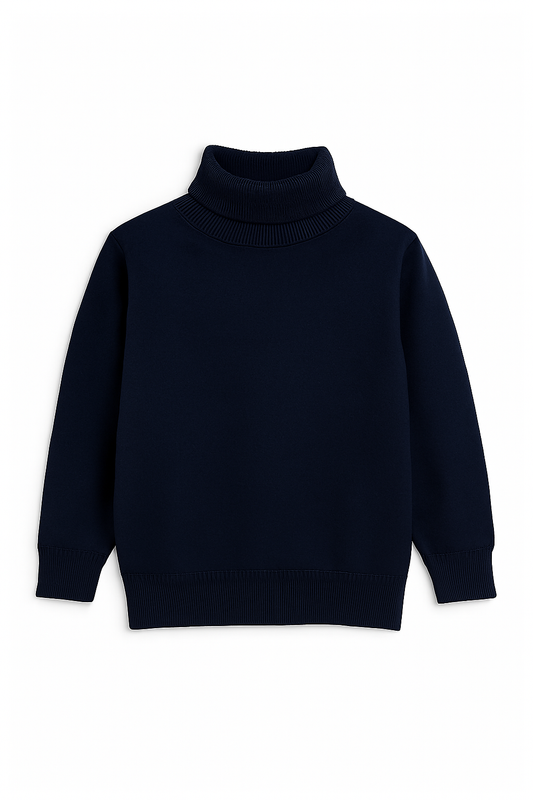 Navy Blue Color Kids Hineck