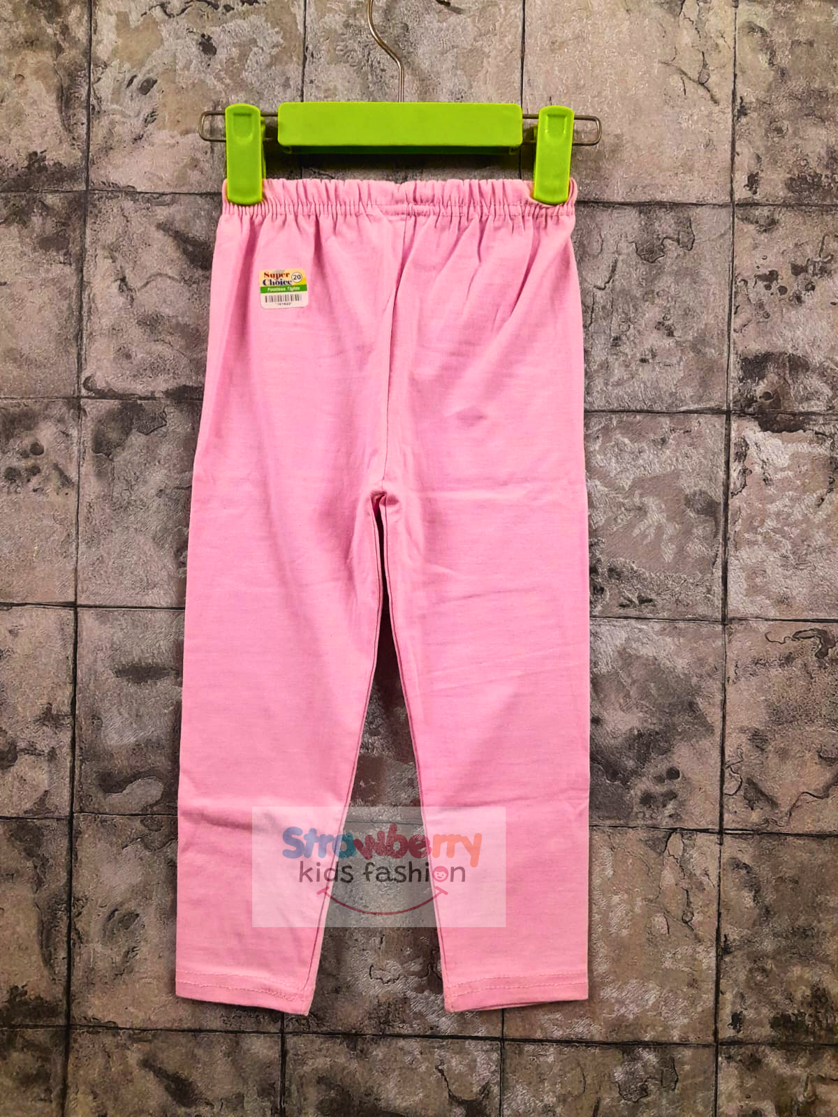 Light Pink Color Lycra Cotton Tights - Strawberry Kids Fashion