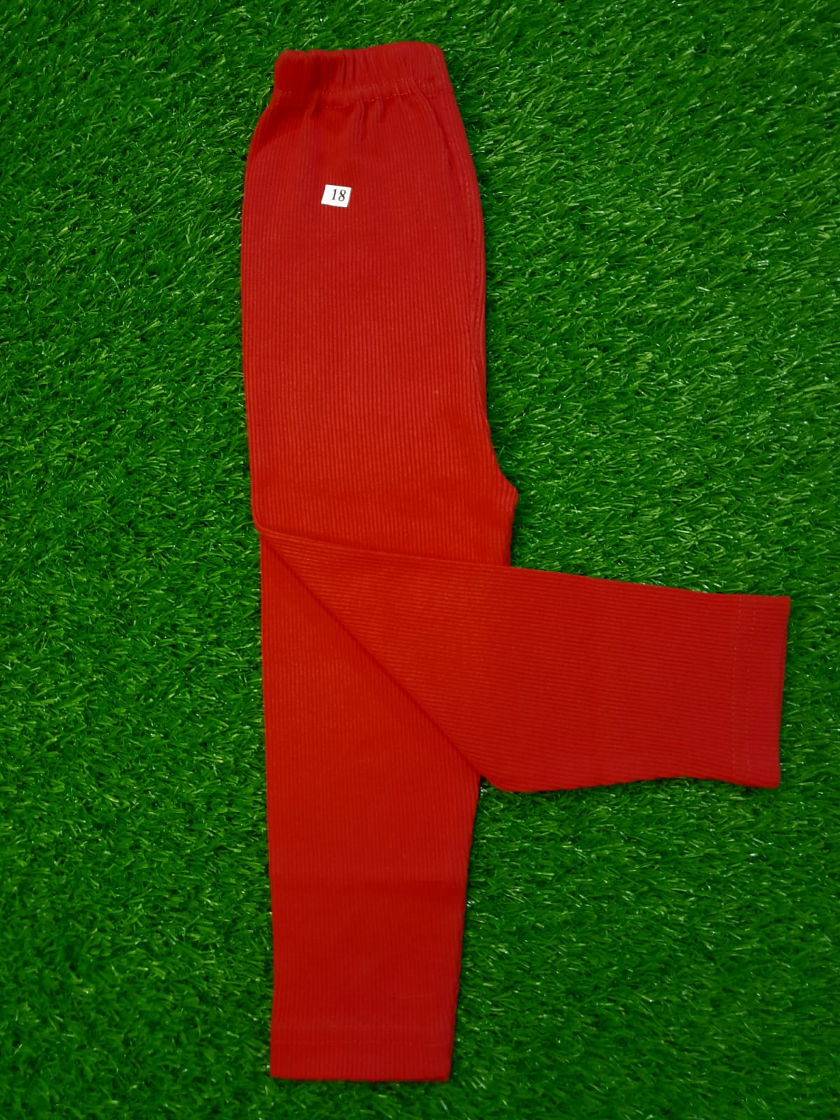 Red Color Winter Rib Tights For Girls - Strawberry Kids Fashion