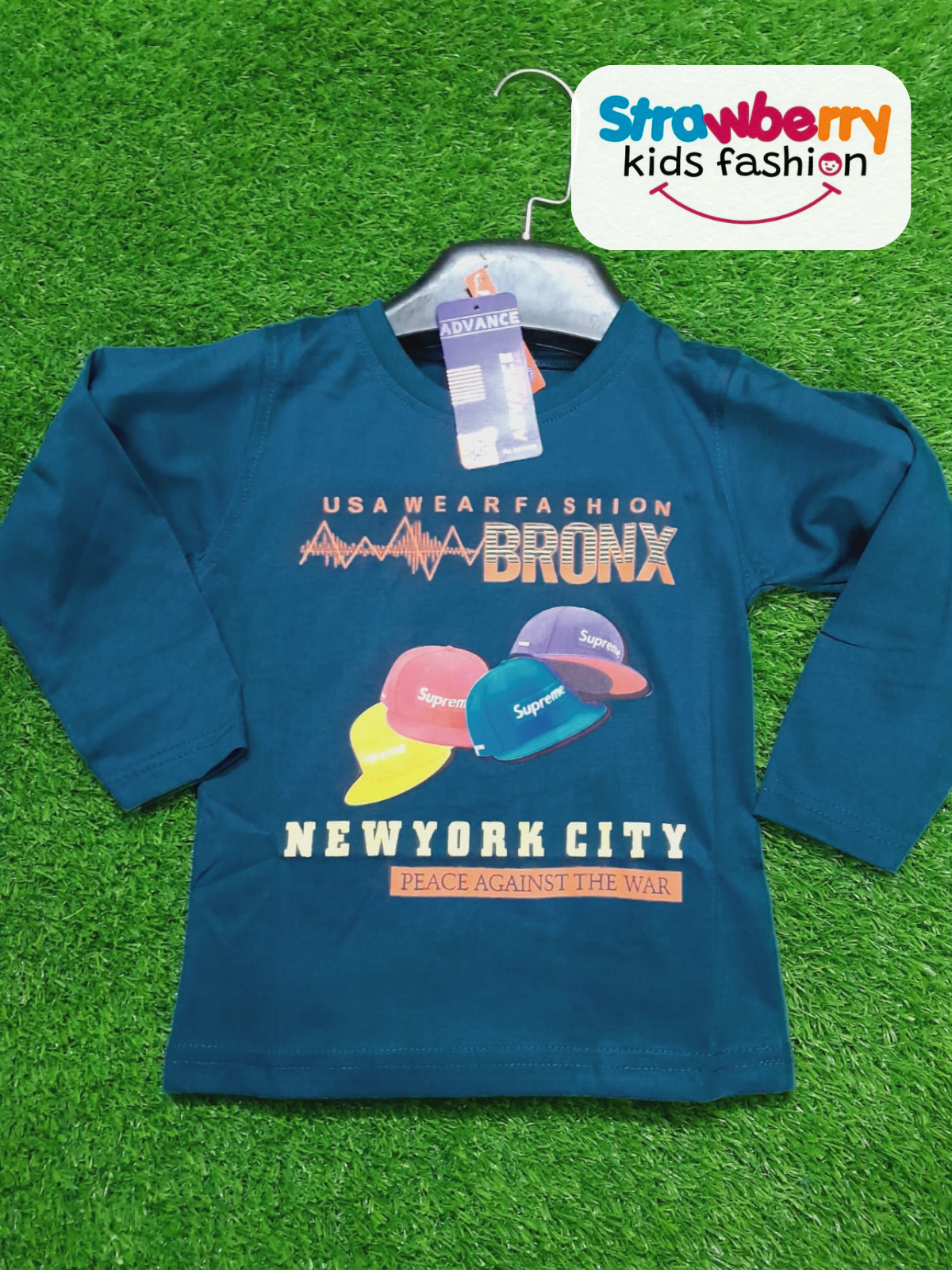 NEW YORK CITY BOYS T-SHIRT - DARK GREY COLOR - Strawberry Kids Fashion