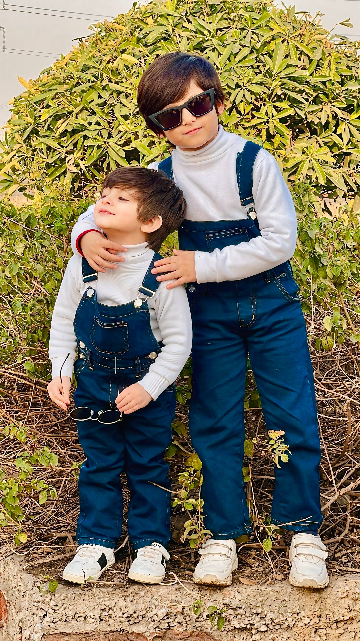 Kids Deep blue dungree