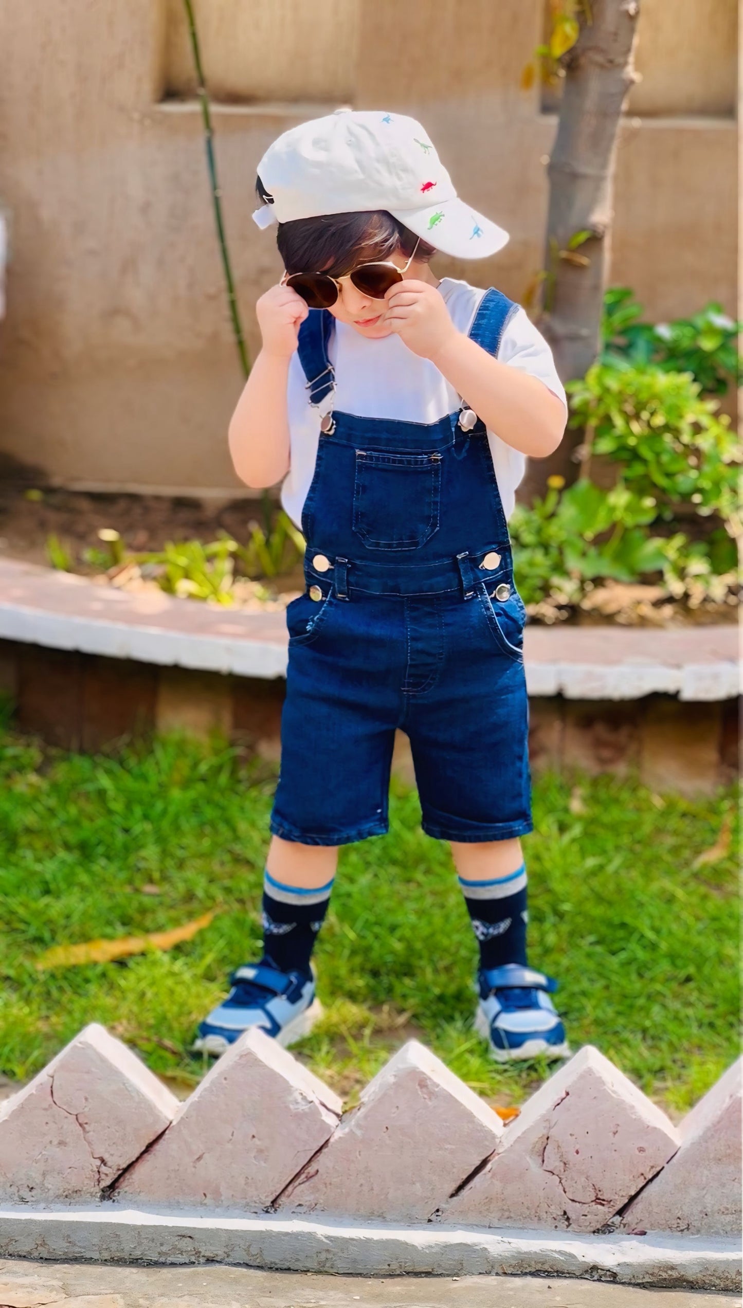 Short Dungaree - Dark Blue ( new arrival)