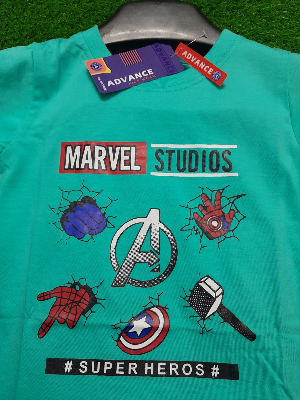 MARVEL STUDIOS BOYS T-SHIRT - SKY BLUE COLOR - Strawberry Kids Fashion