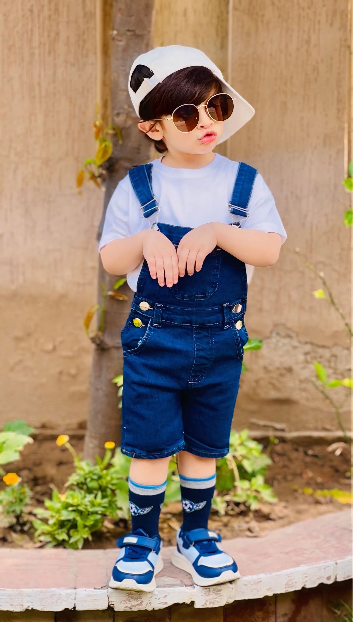 Short Dungaree - Dark Blue ( new arrival)