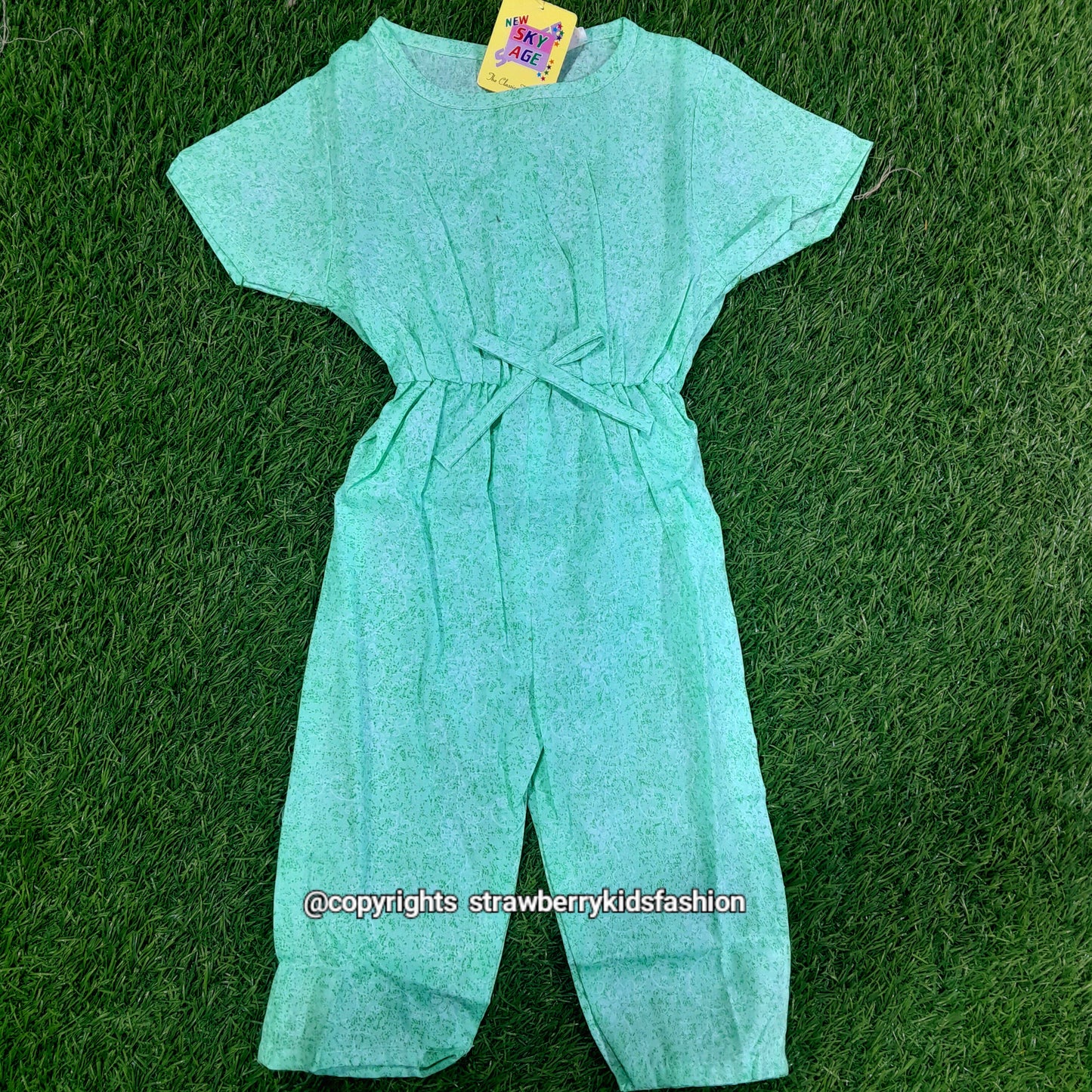 Girls JumpSuit _004 - Strawberry Kids Fashion