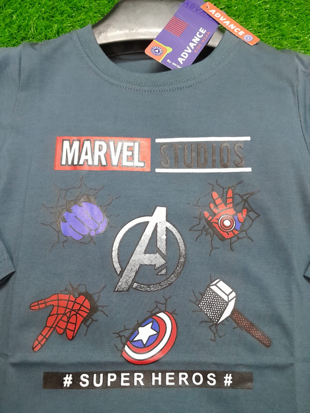 MARVEL STUDIOS BOYS T-SHIRT - DARK GREY COLOR - Strawberry Kids Fashion