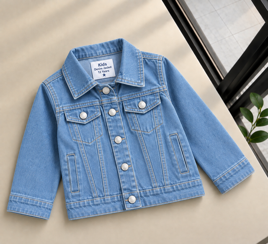 Denim Ice blue Jacket  (9 to 14 years)