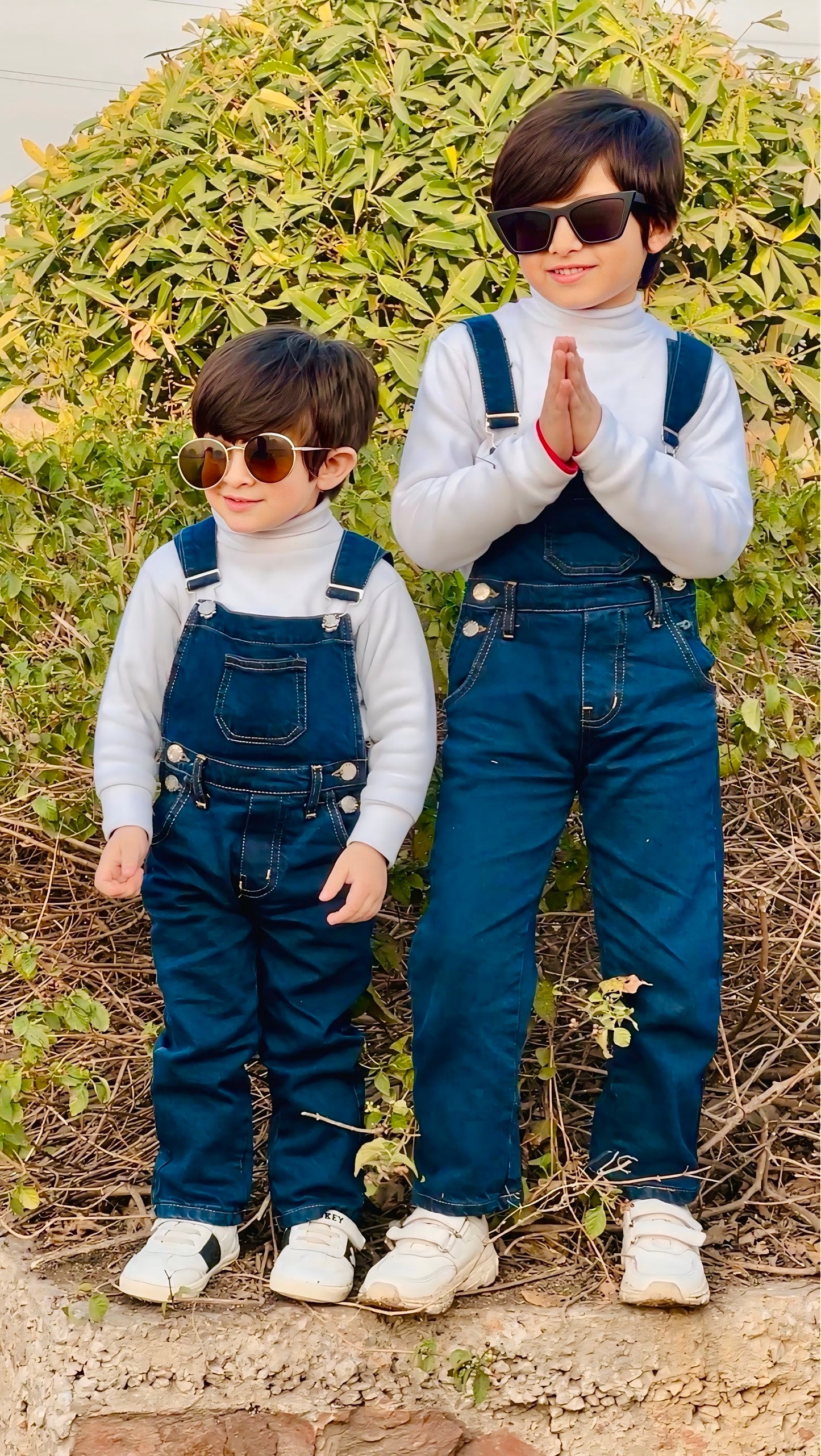 Kids Deep blue dungree