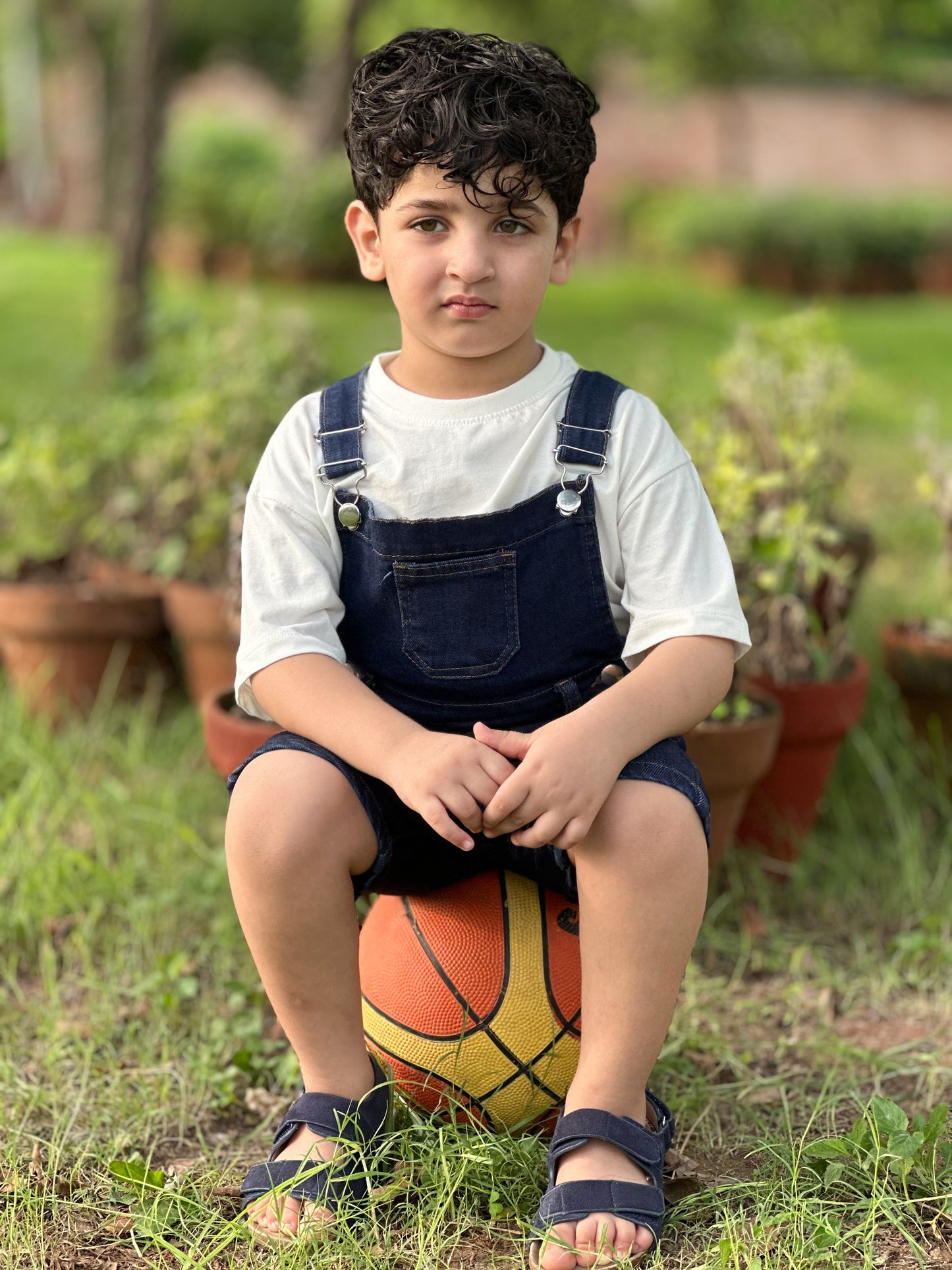 Premium Dark Navi-Blue Short Dungaree  | Denim Bib Shorts Pakistan