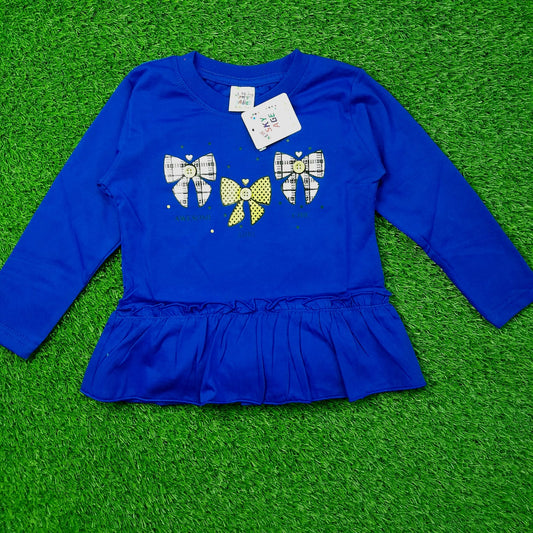Girls Full Sleeves T-shirt - 031 - Strawberry Kids Fashion