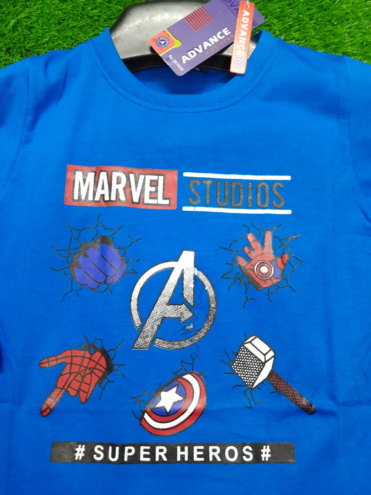 MARVEL STUDIOS BOYS T-SHIRT - ROYAL BLUE COLOR - Strawberry Kids Fashion