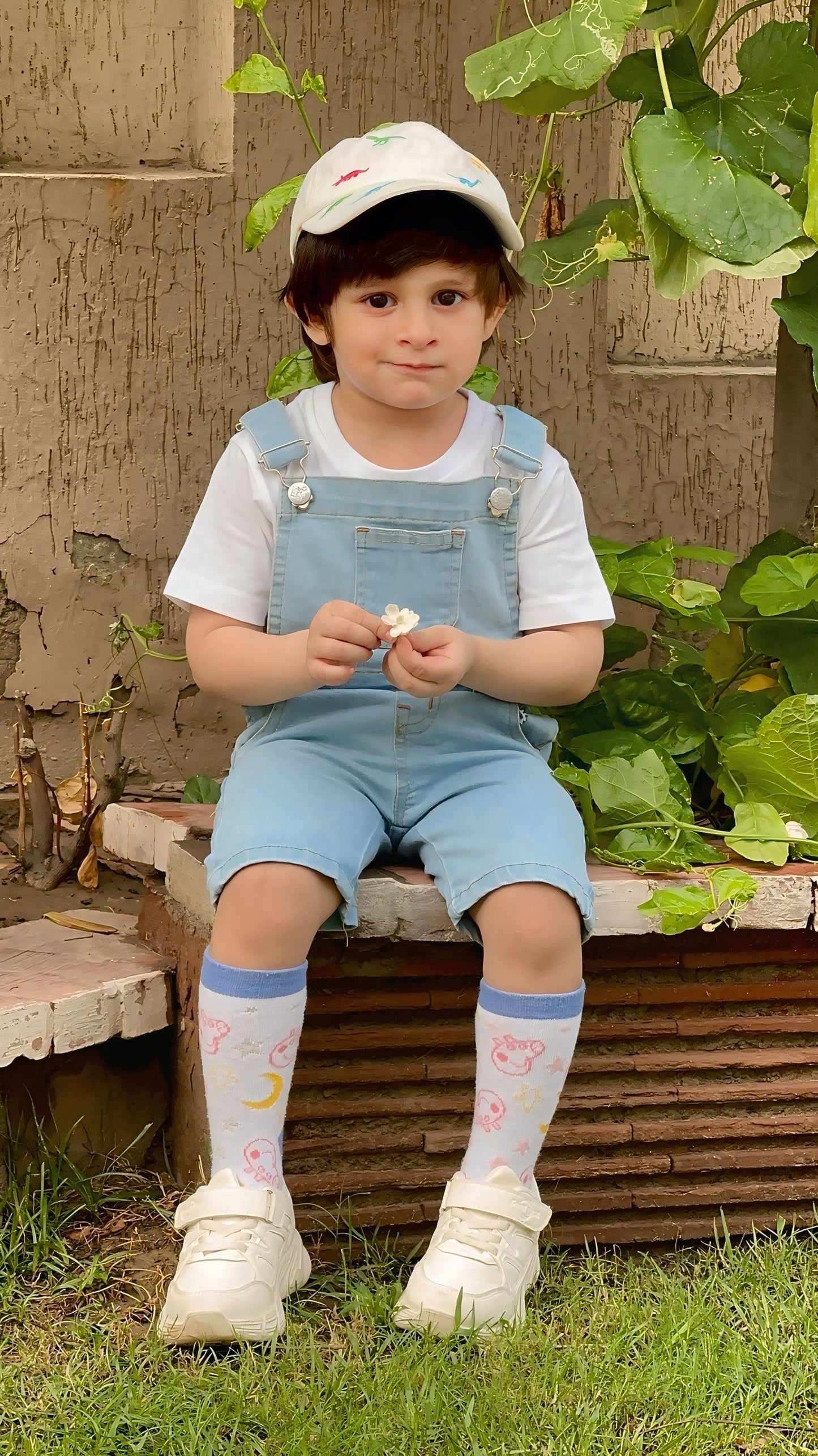 New Powder Blue Ice Short Dungree