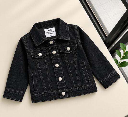 Denim Black Jacket  (1 to 8 years)