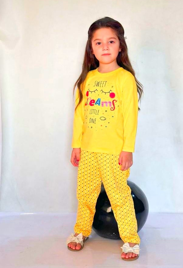 Sweet Dreams Little One PJ Set - Yellow